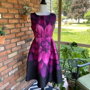 Midnight Garden Floral Dress